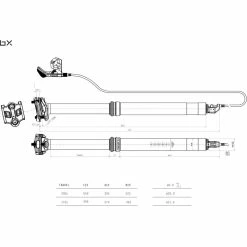 Tige De Selle Télescopique Brand-X ASCEND XL -Selles et tiges Soldes Brand X Ascend XL Dropper Seatpost 170 200mm Dropper Seats posts Black 2017 6