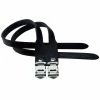 Paire De Sangles Doubles Pour Cale-pieds Cinelli -Selles et tiges Soldes Cinelli Double Toe Straps Pair Pedal Spares Black CNB6