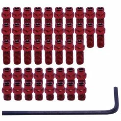 Rivets DMR Flip (pour Pédales Vault) -Selles et tiges Soldes DMR Flip Pin Set for Vault Pedals Internal Red NotSet DMR PIN VAULT R