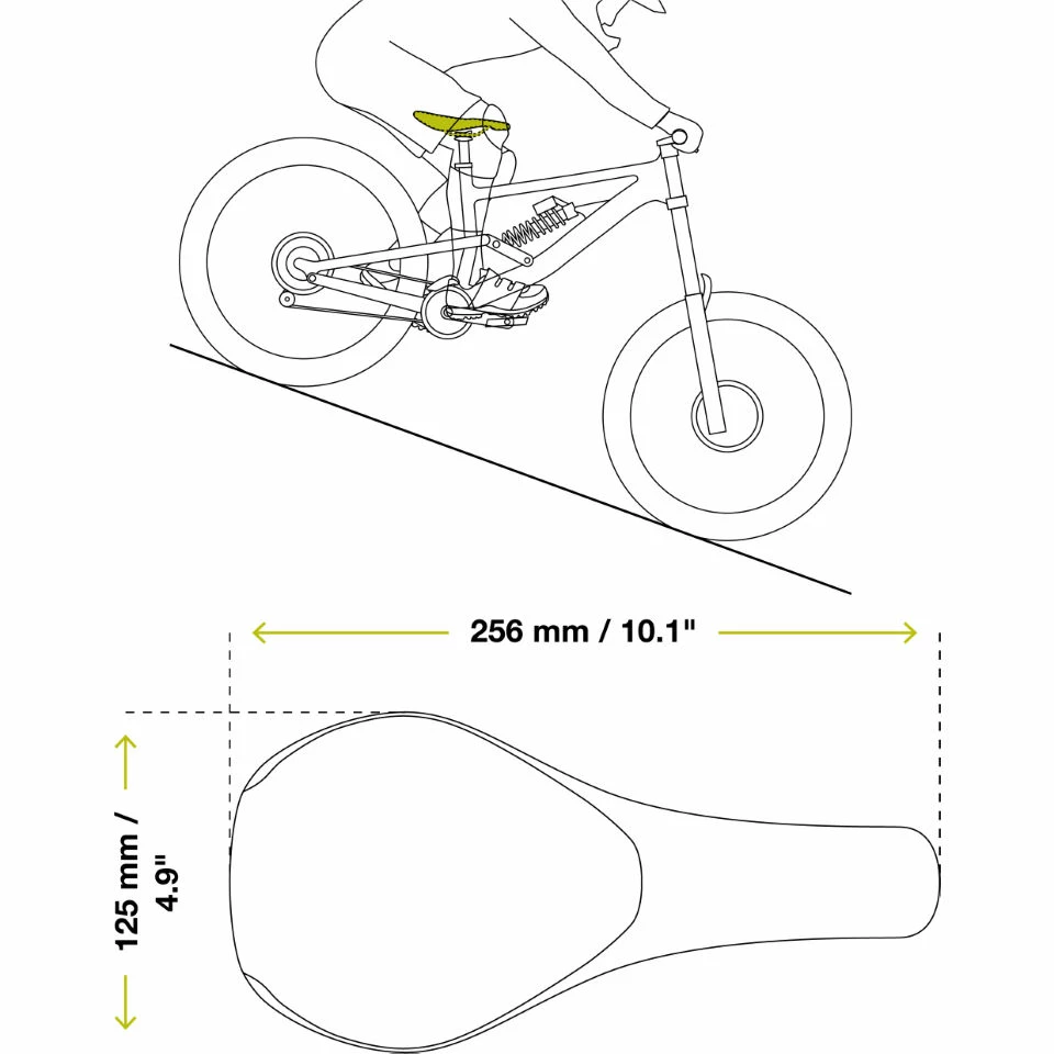 Ergon SMD2 Comp Bike Saddle 5 Ergon SMD2 Comp Bike Saddle – Image 3