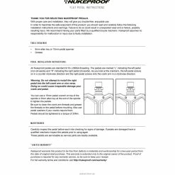Pédales Plates Nukeproof Horizon Pro Sam Hill -Selles et tiges Soldes NP Flat Pedal instructions