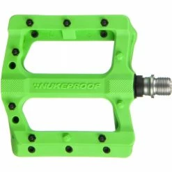 Pédales Plates Nukeproof Neutron EVO (Electron EVO) -Selles et tiges Soldes Nukeproof Neutron EVO Flat Pedals Green 01