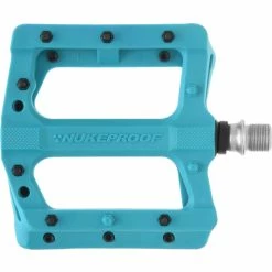 Pédales Plates Nukeproof Neutron EVO (Electron EVO) -Selles et tiges Soldes Nukeproof Neutron EVO Flat Pedals Mustard Turquoise 01