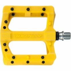 Pédales Plates Nukeproof Neutron EVO (Electron EVO) -Selles et tiges Soldes Nukeproof Neutron EVO Flat Pedals Mustard Yellow 01201