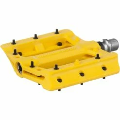 Pédales Plates Nukeproof Neutron EVO (Electron EVO) -Selles et tiges Soldes Nukeproof Neutron EVO Flat Pedals Mustard Yellow 02201