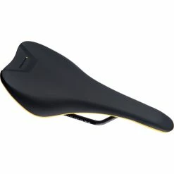 Selle Nukeproof Vector DH Comp (chrome-molybdène) 18 Selle Nukeproof Vector DH Comp (chrome-molybdène) -Selles et tiges Soldes Nukeproof Vector DH Comp Cro Mo Saddle Performance Saddles Black Yellow NotSet