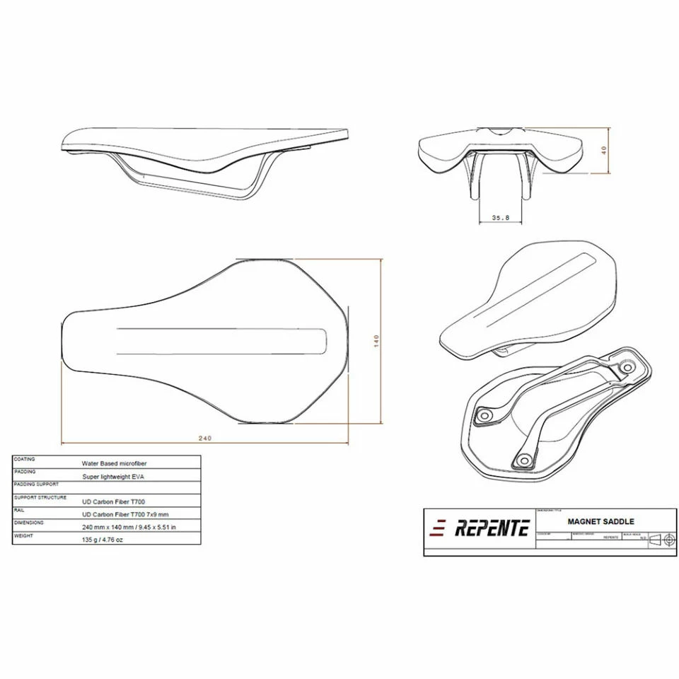 Repente Magnet Grip Saddle 7 Repente Magnet Grip Saddle – Image 5