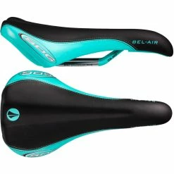 Selle SDG Bel Air (rails En Chrome-molybdène) -Selles et tiges Soldes SDG Bel Air Cro Mo Rail Saddle Internal Black Teal NotSet SDG 06139