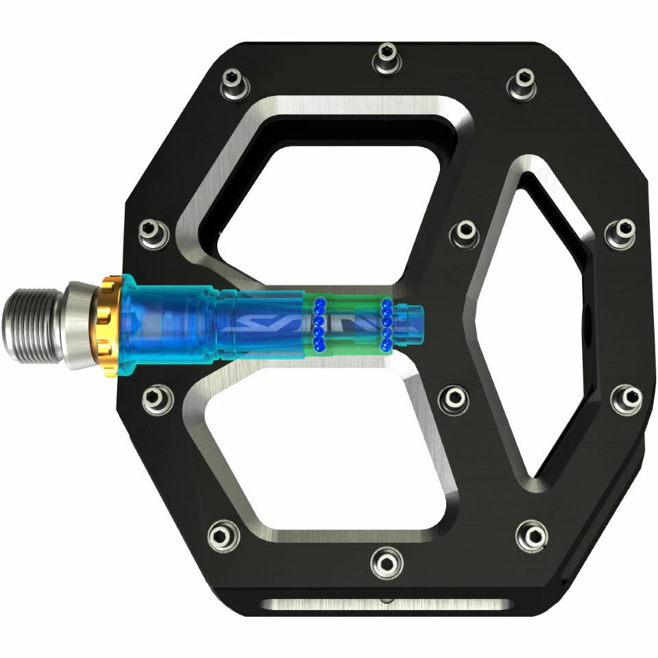 Pédales VTT Shimano Saint M828 (plates) 4 Pédales VTT Shimano Saint M828 (plates) – Image 2