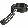 Collier De Serrage Tektro (avec Crochet De Câble) -Selles et tiges Soldes Tektro Seat Clamp Cable Hanger Seat Post Clamps Black TK 1276A 349 K